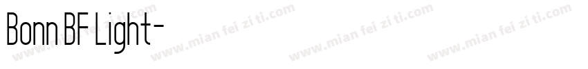 Bonn BF Light字体转换